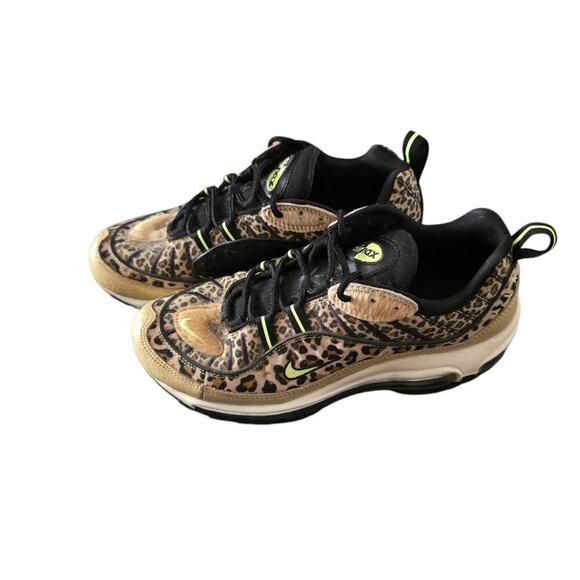 Nike Air Max 98 PRM Animal Print Womens 7.5 Desert Ore Black Sneaker - Picture 1 of 8